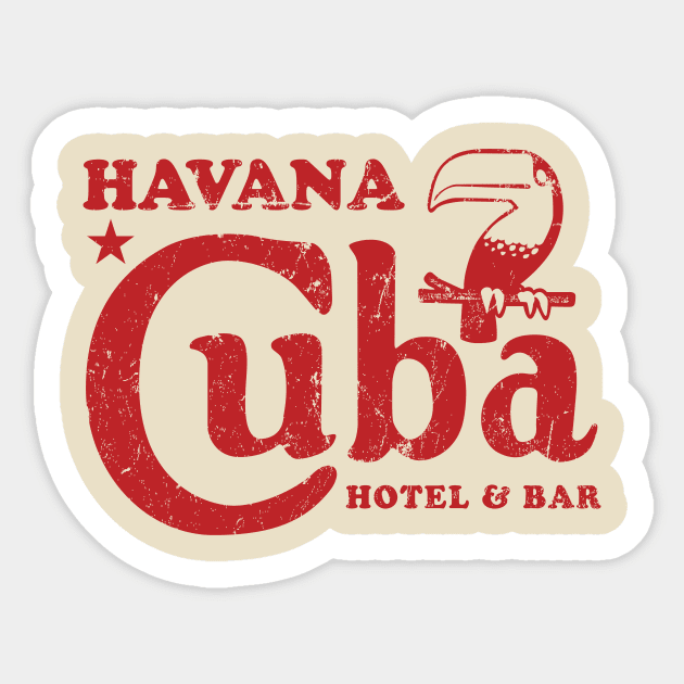 Havana Cuba Hotel & Bar Sticker by MindsparkCreative